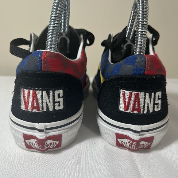 Vans Old Skool Black Blue Yellow Red Canvas Suede Shoes 500714 | SIZE 1 - Picture 5 of 10